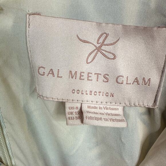 Gal Meets Glam Kiki Leaf Print Chiffon Flutter Sleeve Maxi Dress - Picture 6 of 8